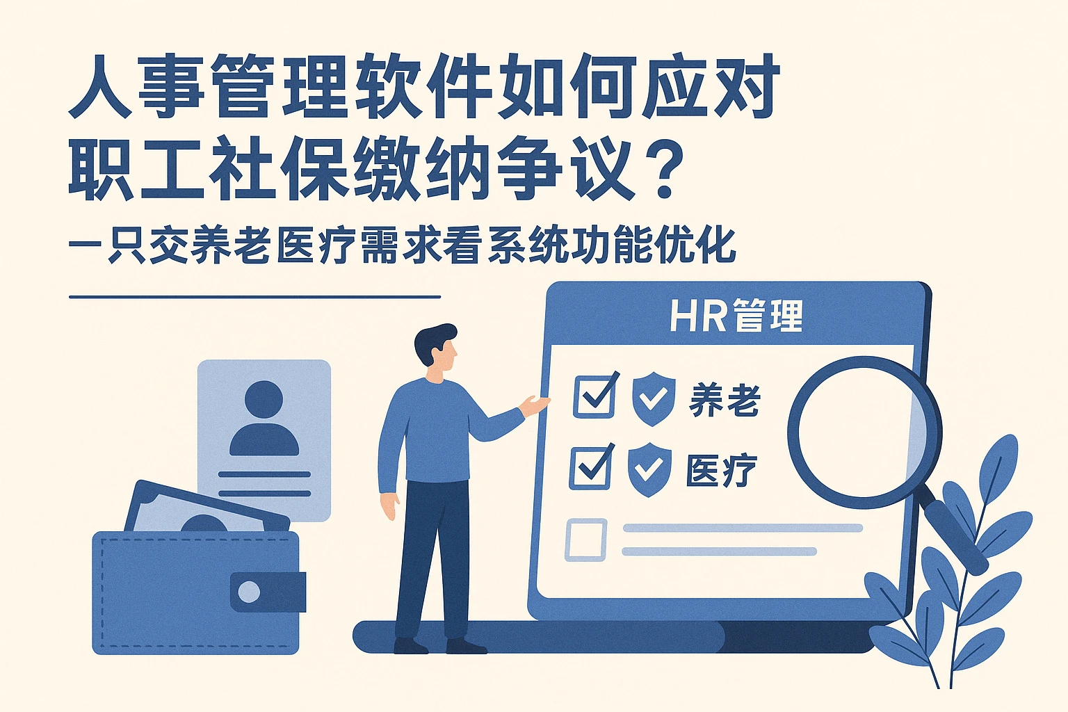 人事管理软件如何应对职工社保缴纳争议？——从“只交养老医疗”需求看系统功能优化