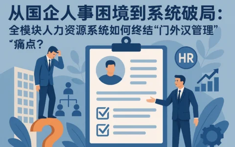 从国企人事困境到系统破局：全模块人力资源系统如何终结“门外汉管理”痛点？