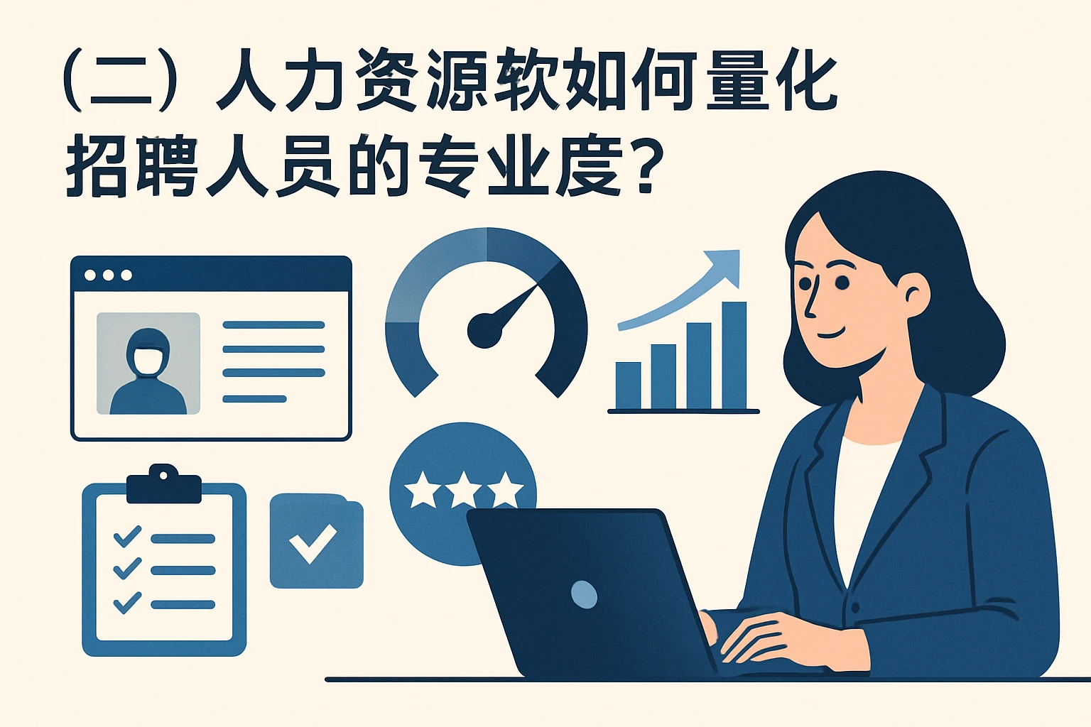 （二）人力资源软件如何量化招聘人员的专业度？
