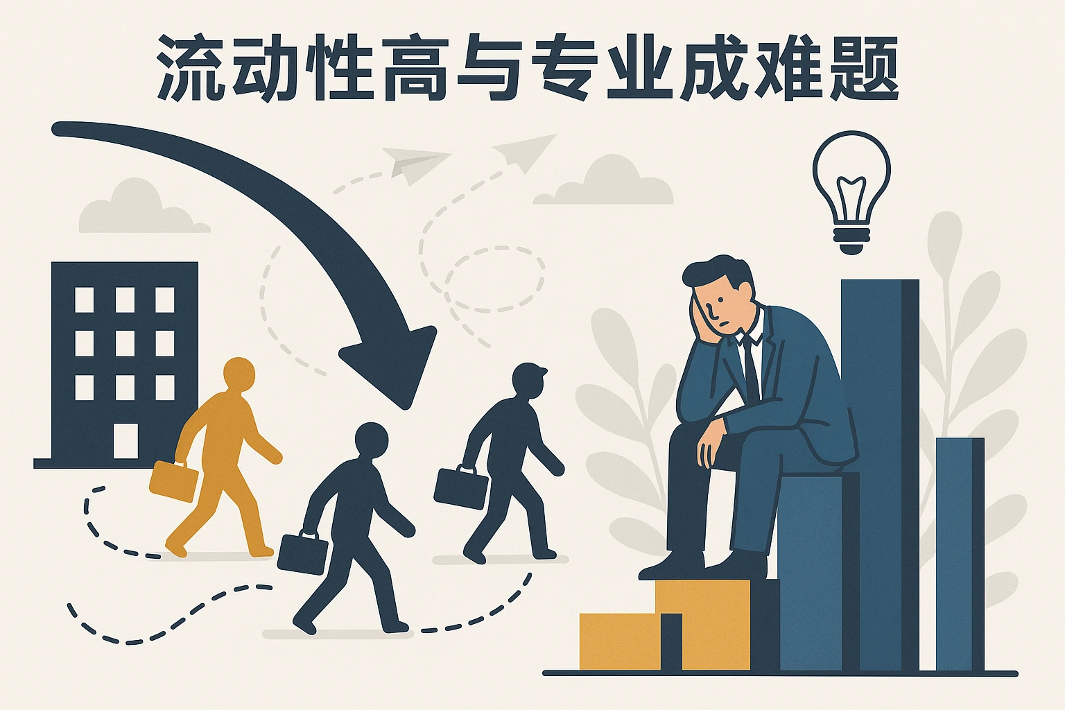 流动性高与专业成长难题