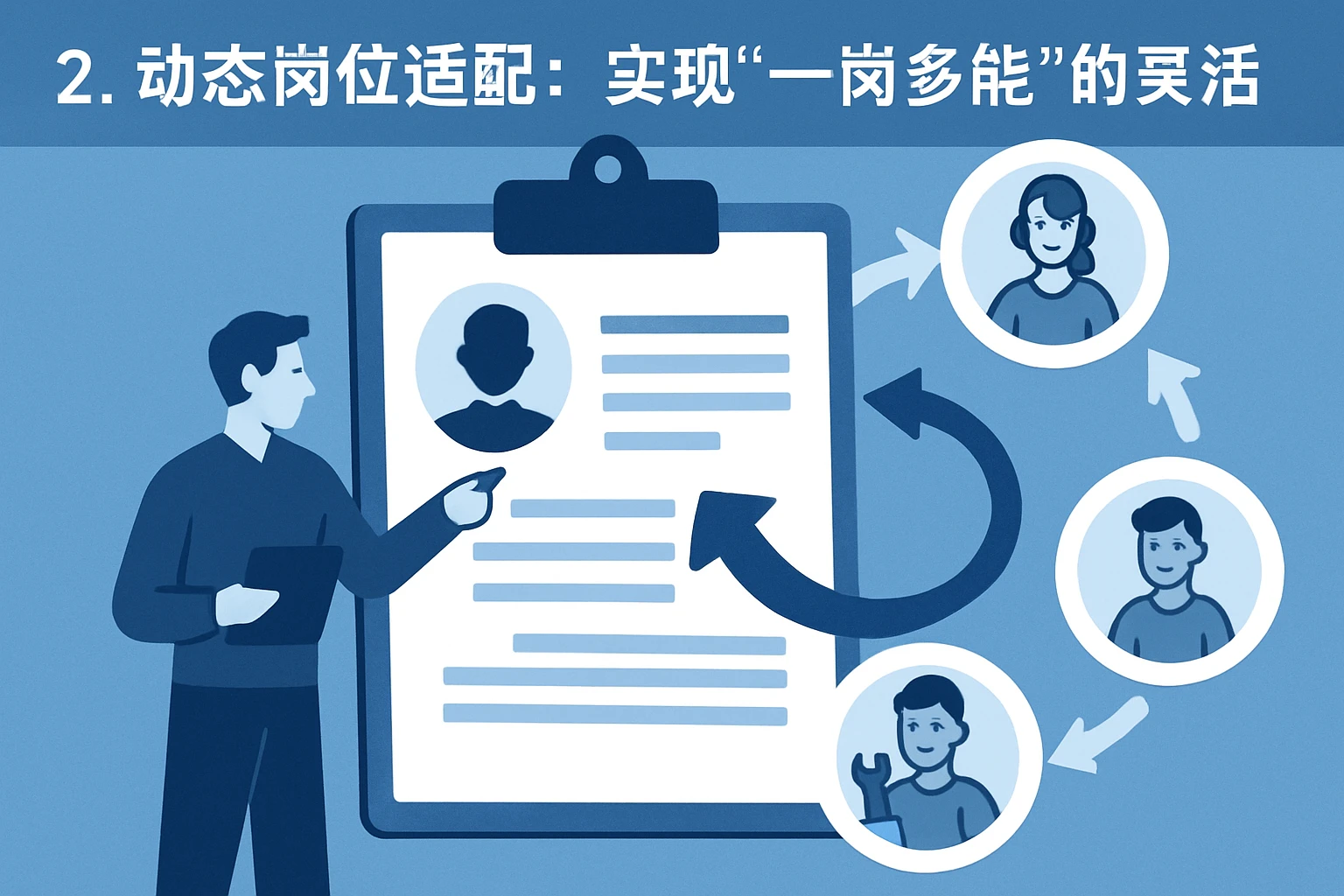 2. 动态岗位适配：实现“一岗多能”的灵活调度