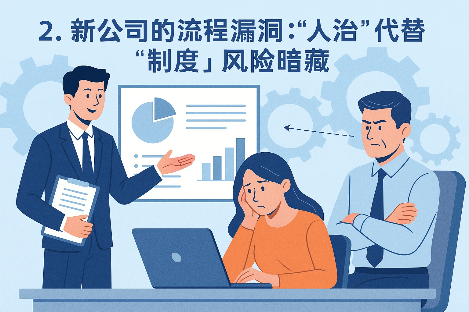 2. 新公司的流程漏洞：“人治”代替“制度”，风险暗藏