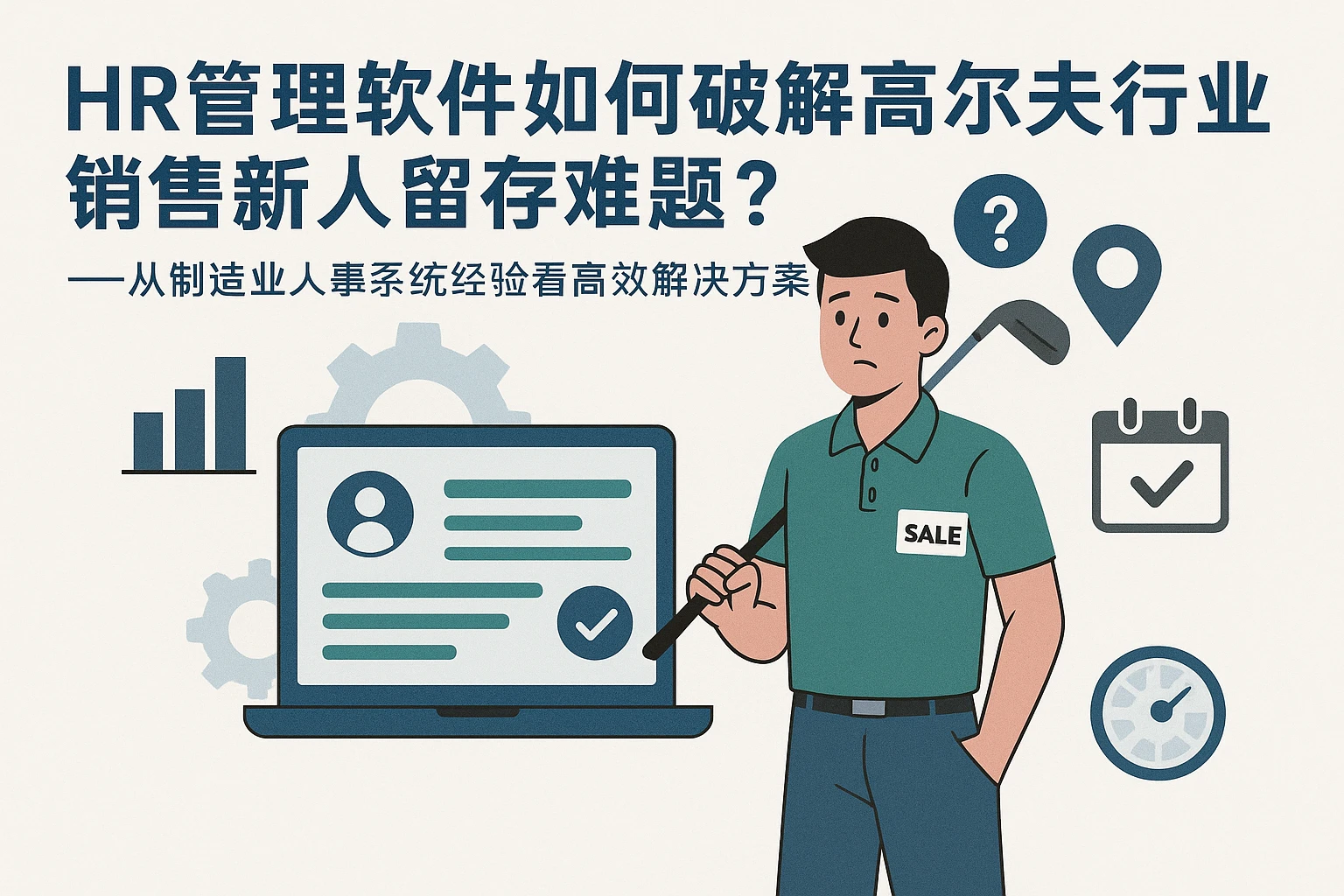 HR管理软件如何破解高尔夫行业销售新人留存难题？——从制造业人事系统经验看高效解决方案
