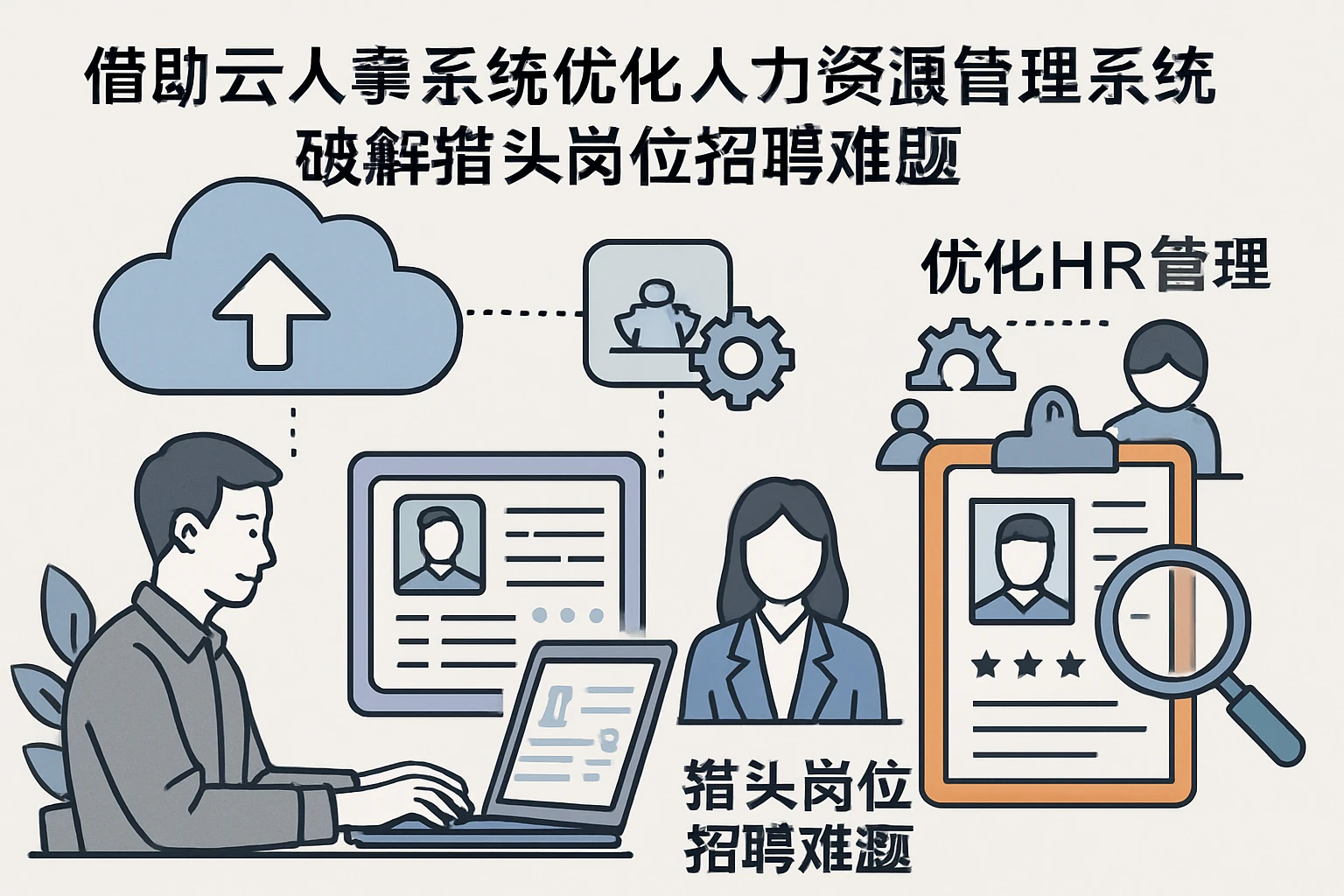 借助云人事系统优化人力资源管理系统，破解猎头岗位招聘难题