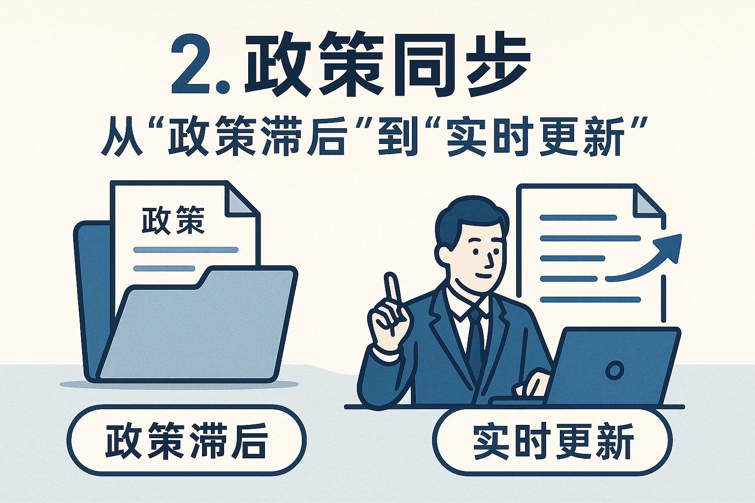 2. 政策同步：从“政策滞后”到“实时更新”