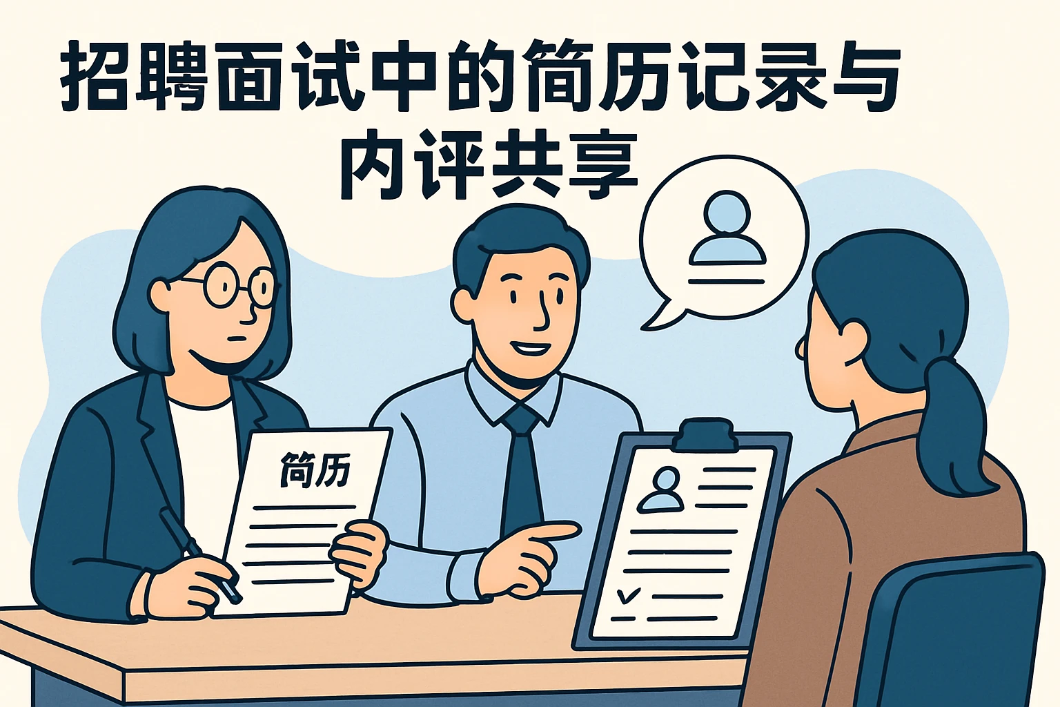 招聘面试中的简历记录与内评共享