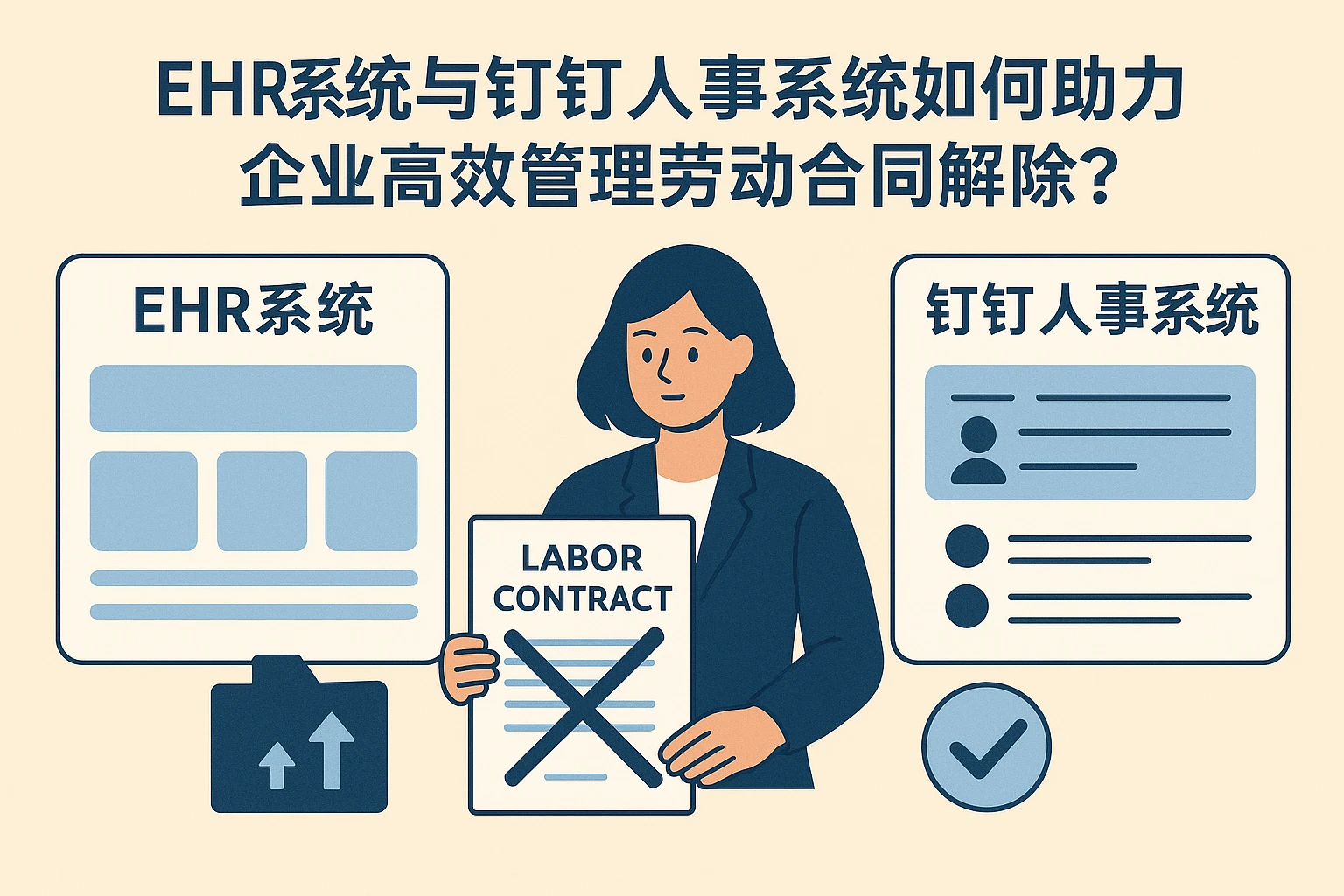 EHR系统与钉钉人事系统如何助力企业高效管理劳动合同解除?
