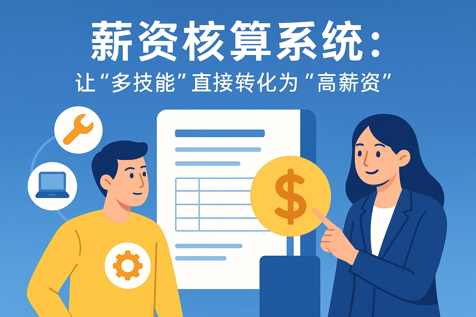 2. 薪资核算系统：让“多技能”直接转化为“高薪资”