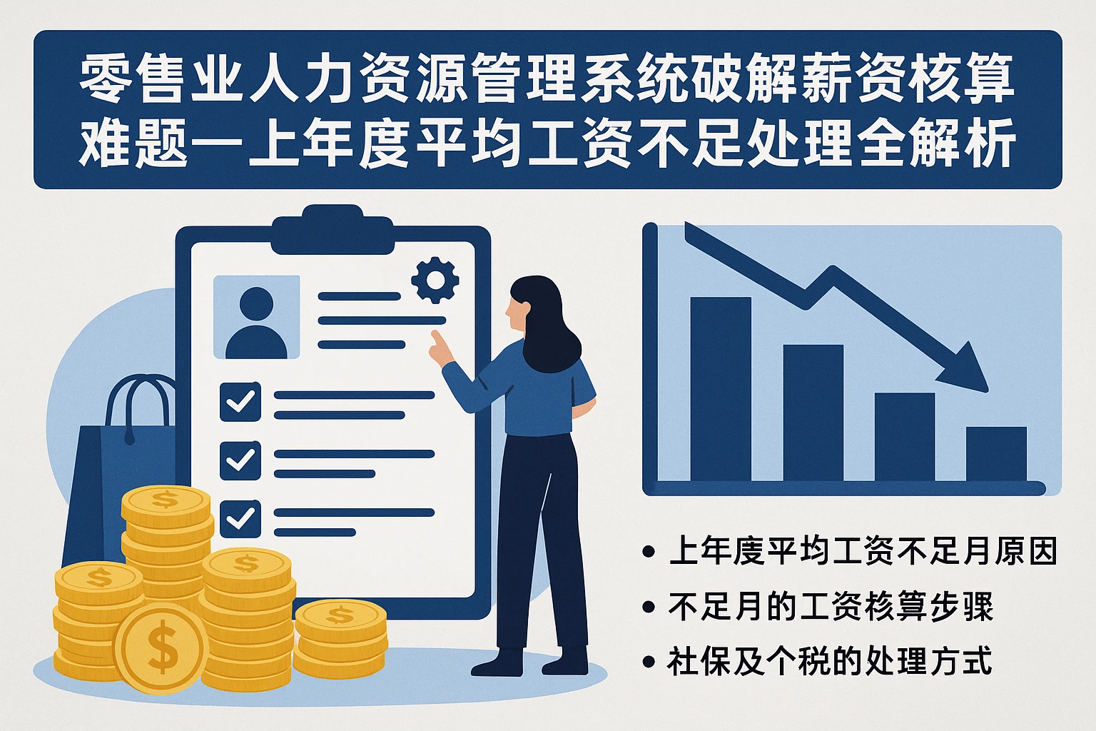 零售业人力资源管理系统破解薪资核算难题——上年度平均工资不足月处理全解析