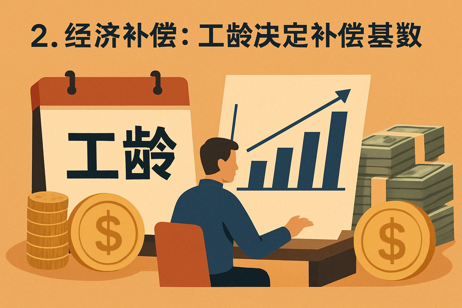 2. 经济补偿：工龄决定补偿基数