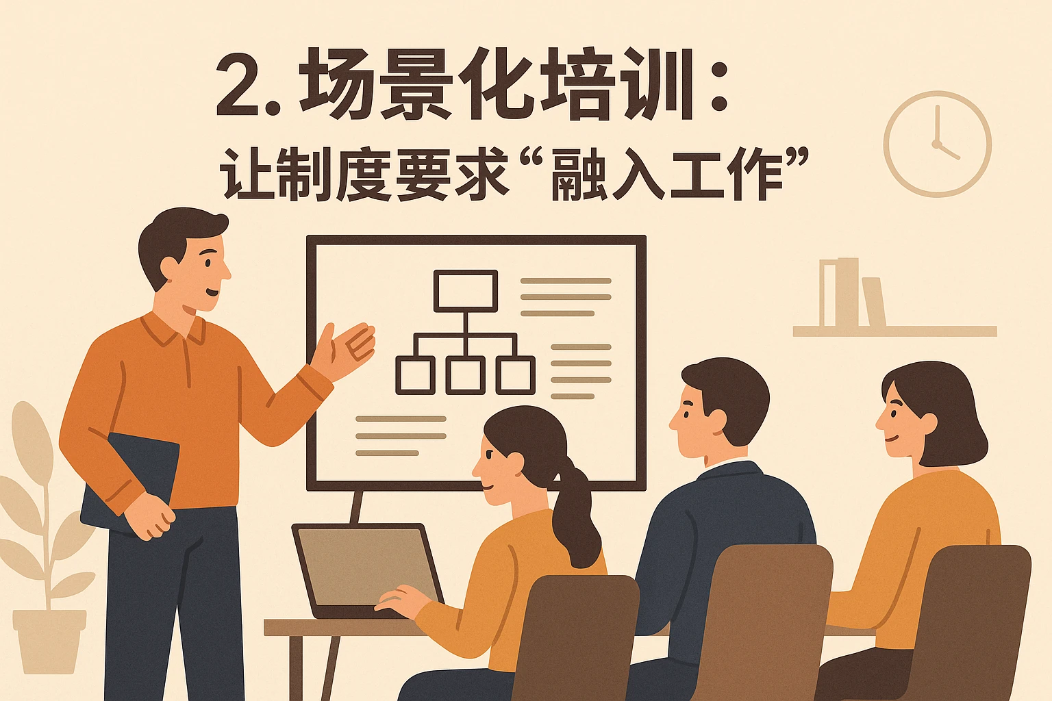 2. 场景化培训：让制度要求“融入工作”