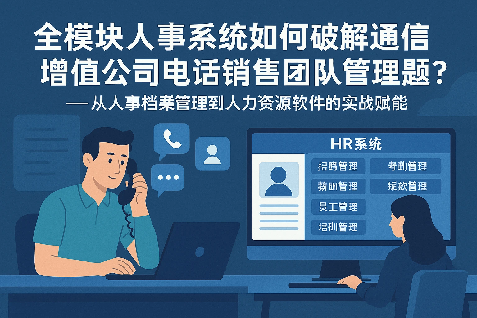 全模块人事系统如何破解通信增值公司电话销售团队管理难题？——从人事档案管理到人力资源软件的实战赋能
