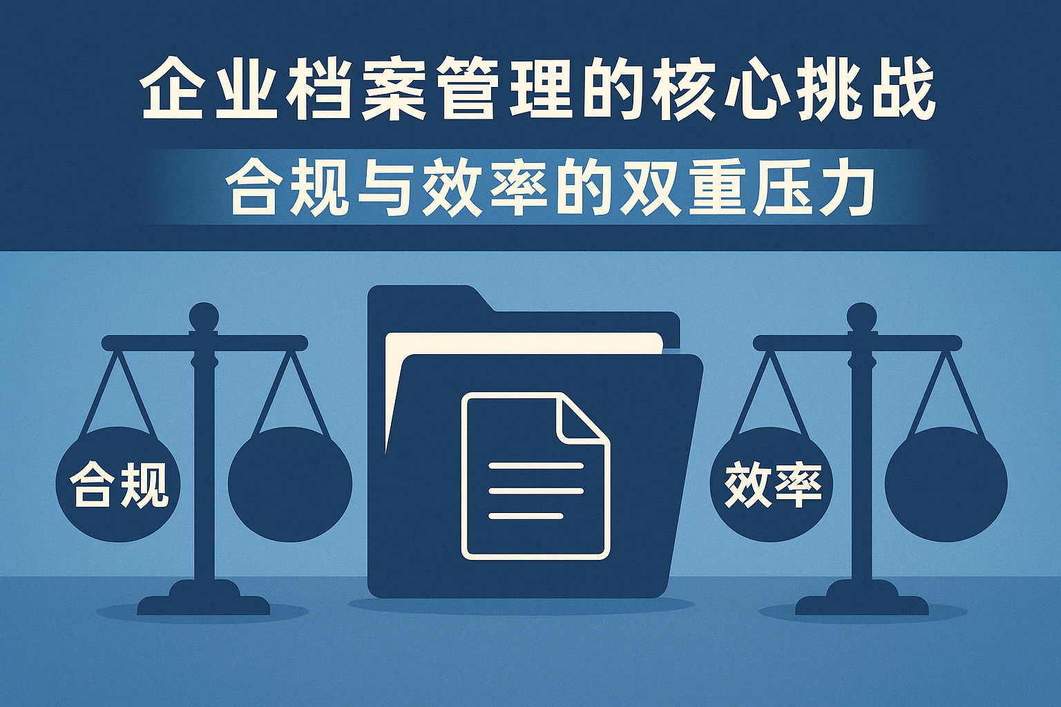 企业档案管理的核心挑战：合规与效率的双重压力