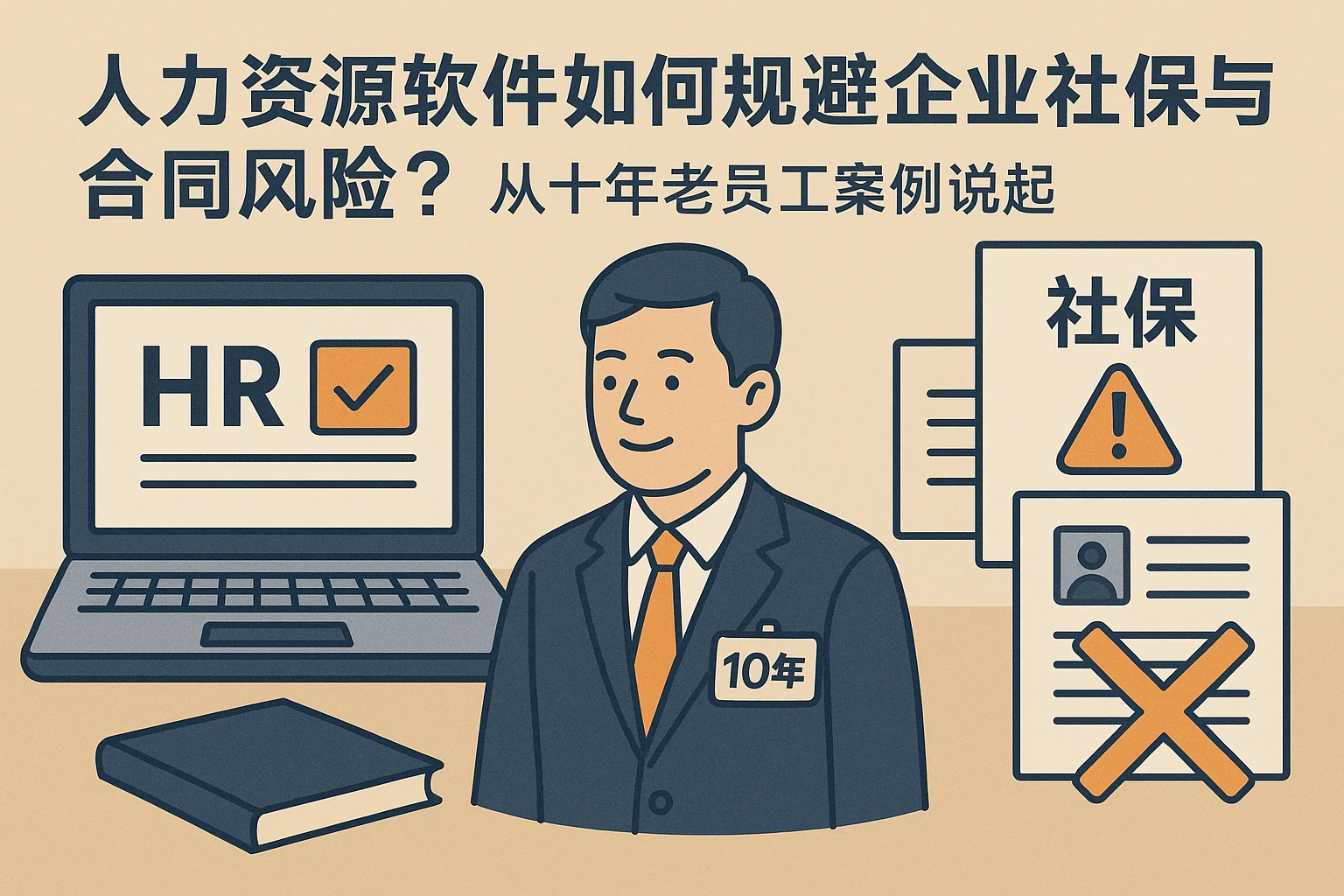 人力资源软件如何规避企业社保与合同风险？从十年老员工案例说起