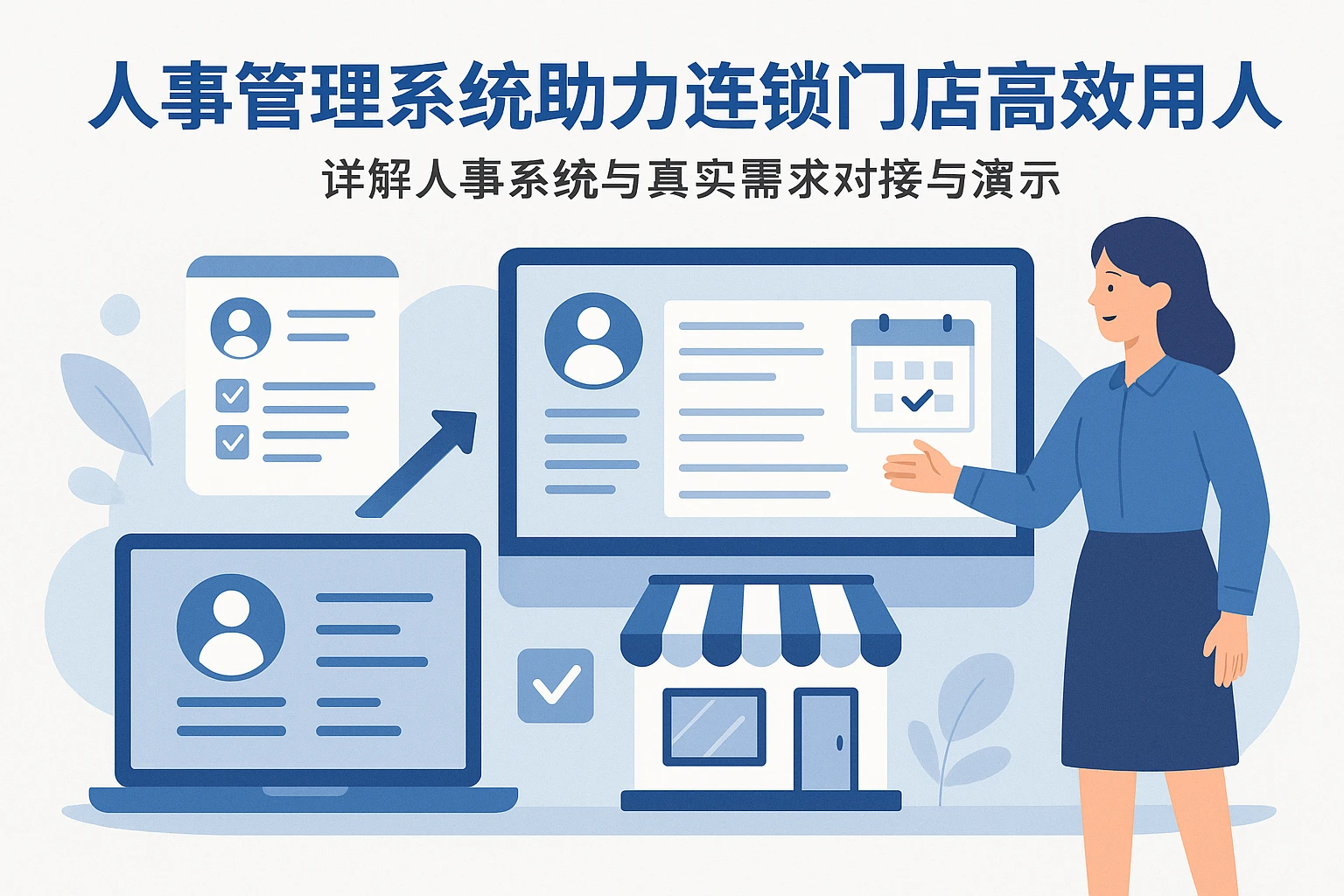 人事管理系统助力连锁门店高效用人——详解人事系统与真实需求对接与演示