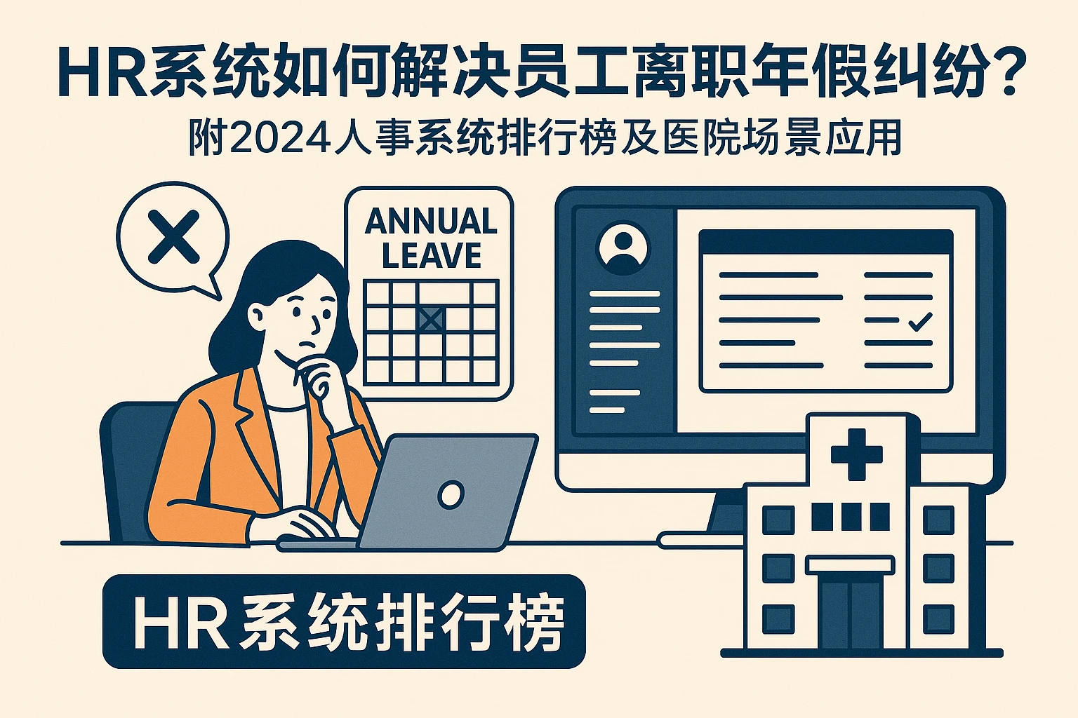 HR系统如何解决员工离职年假纠纷？附2024人事系统排行榜及医院场景应用