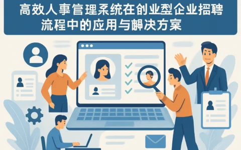 高效人事管理系统在创业型企业招聘流程中的应用与解决方案
