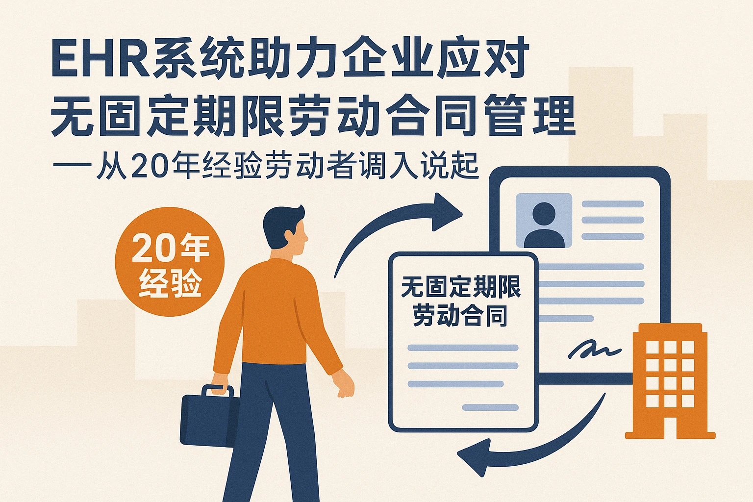 ehr系统助力企业应对无固定期限劳动合同管理——从20年经验劳动者调入说起