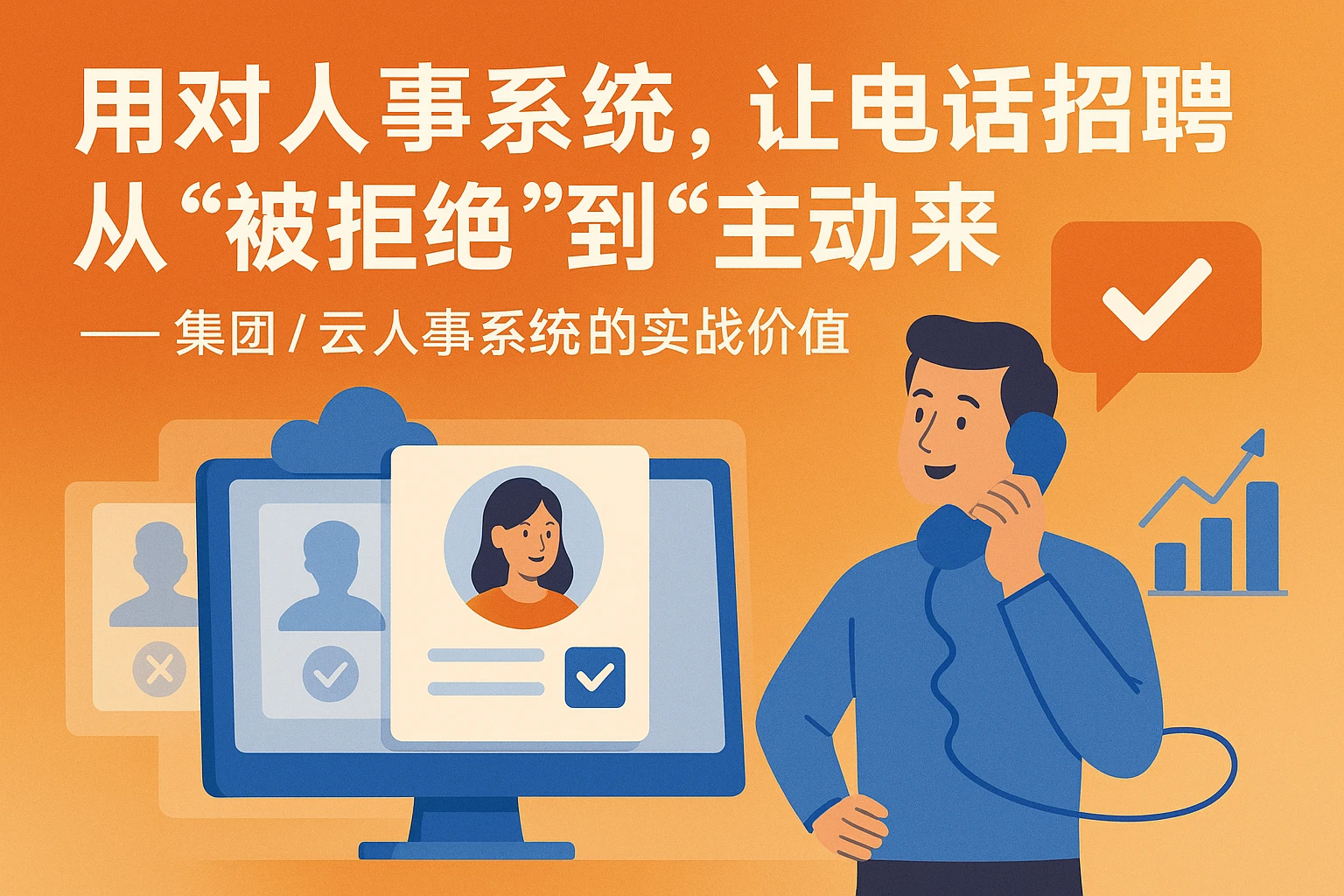 用对人事系统，让电话招聘从“被拒绝”到“主动来”——集团/云人事系统的实战价值