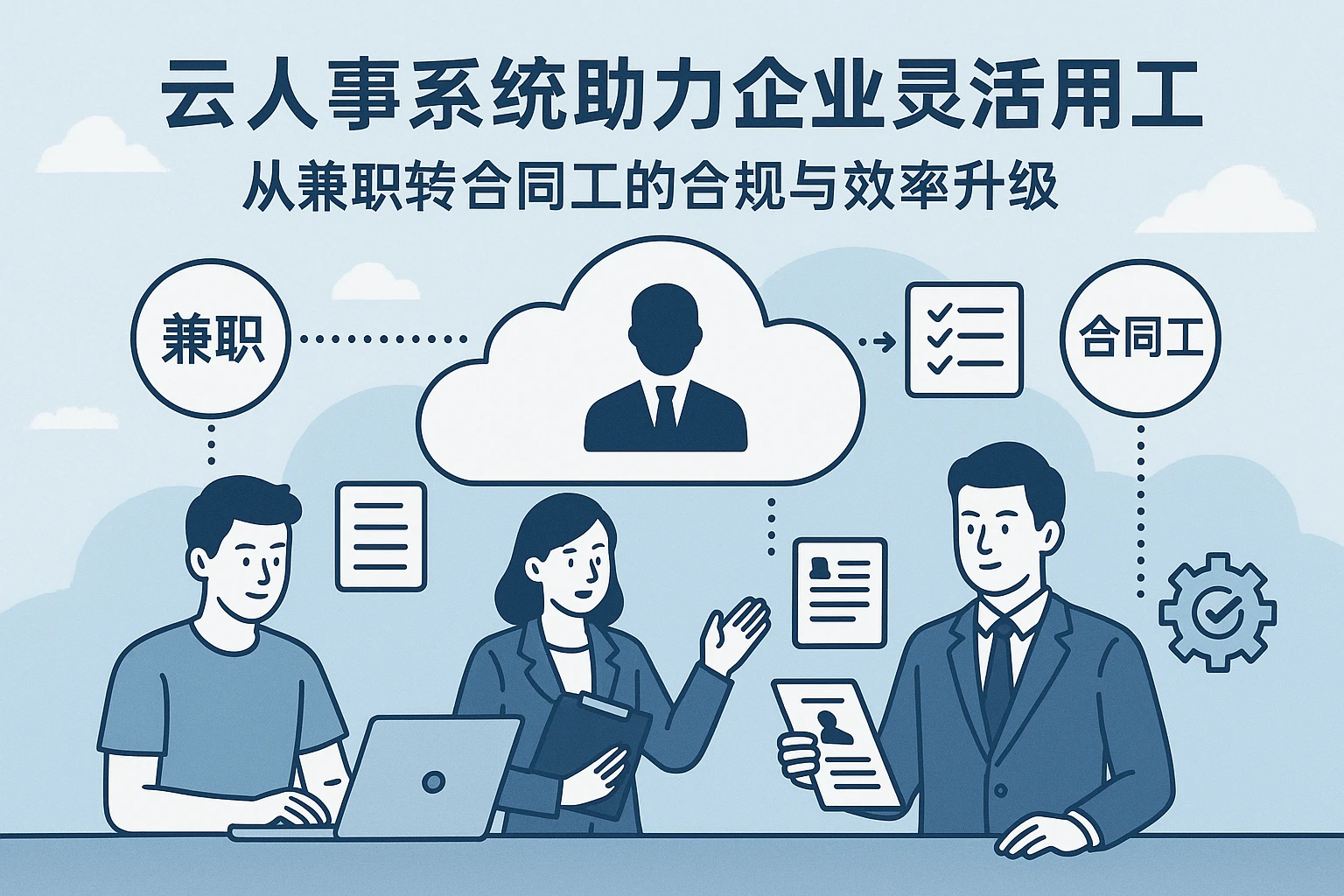 云人事系统助力企业灵活用工：从兼职转合同工的合规与效率升级