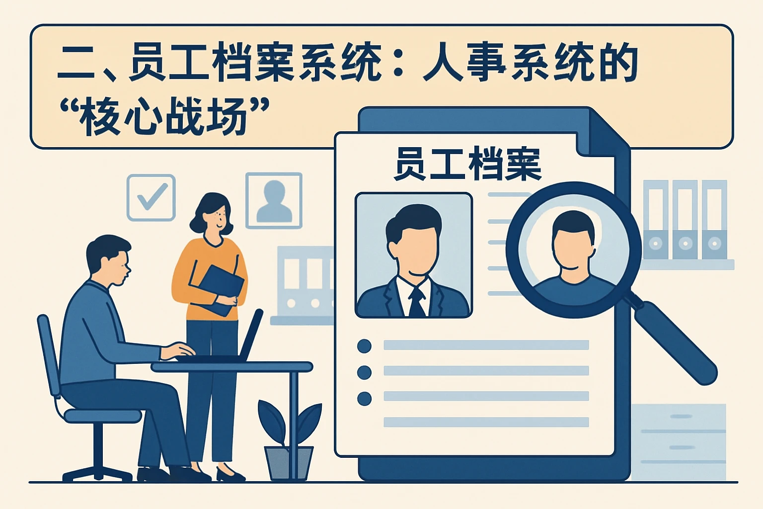 二、员工档案系统：人事系统的“核心战场”
