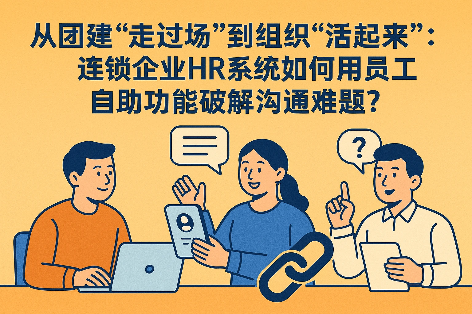 从团建“走过场”到组织“活起来”：连锁企业HR系统如何用员工自助功能破解沟通难题？
