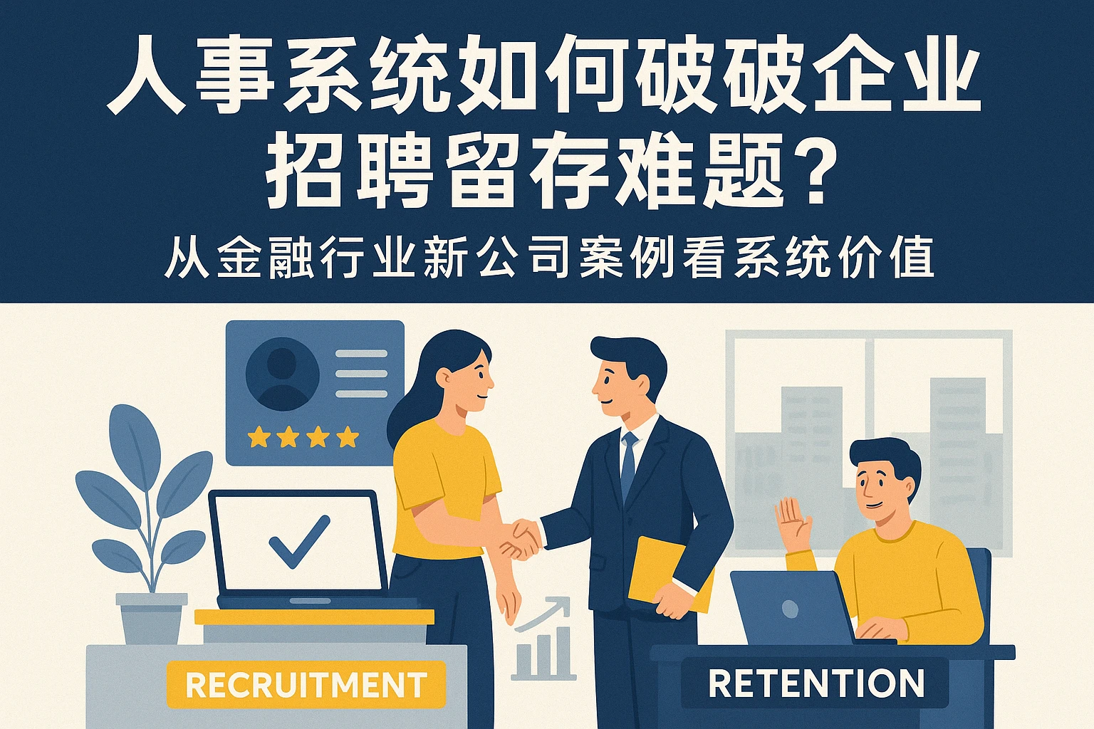人事系统如何破解企业招聘留存难题？从金融行业新公司案例看系统价值