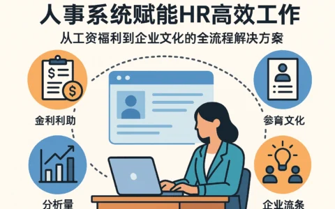 人事系统赋能HR高效工作:从工资福利到企业文化的全流程解决方案