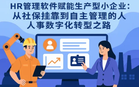 HR管理软件赋能生产型小企业：从社保挂靠到自主管理的人事数字化转型之路