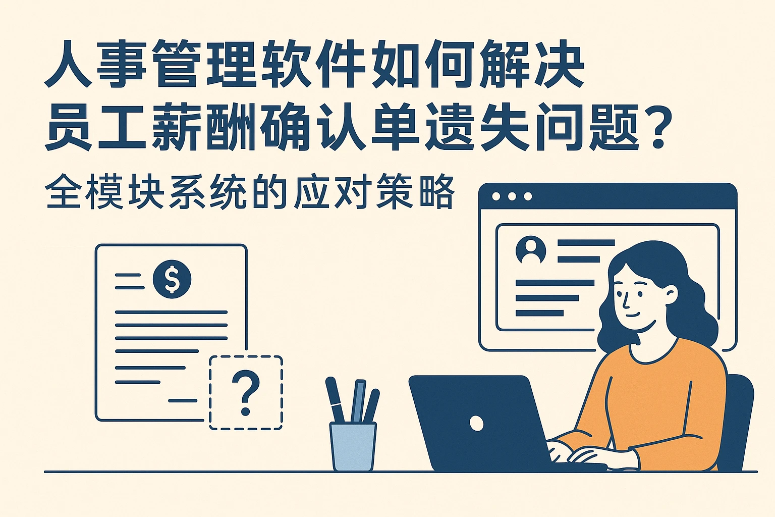 人事管理软件如何解决员工薪酬确认单遗失问题？全模块系统的应对策略