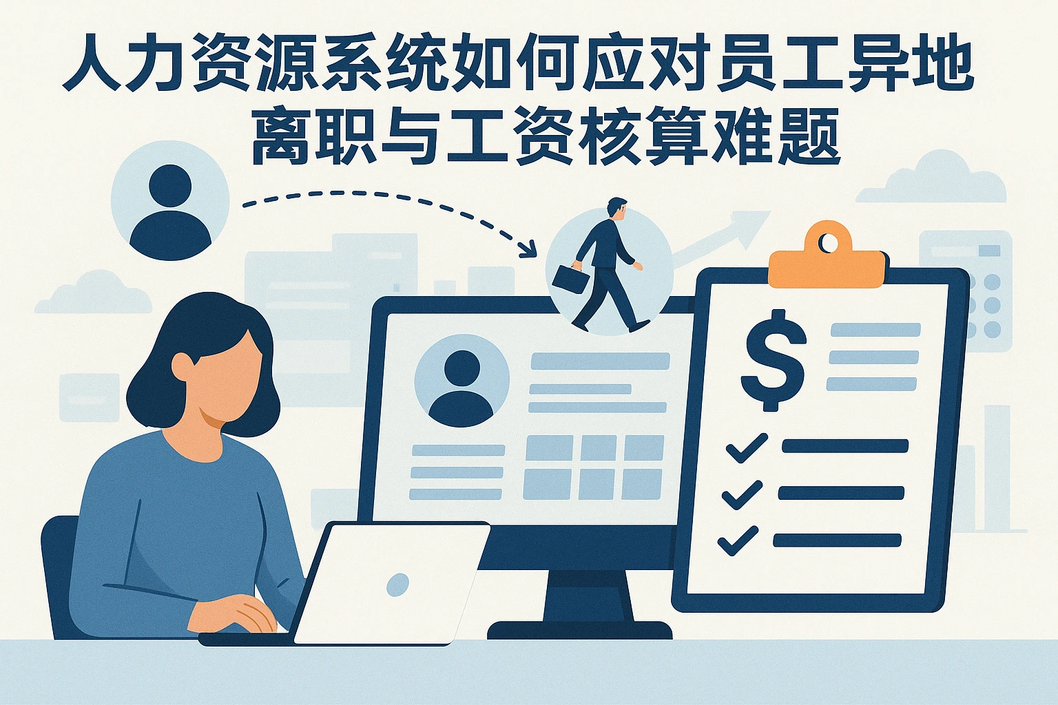 人力资源系统如何应对员工异地离职与工资核算难题
