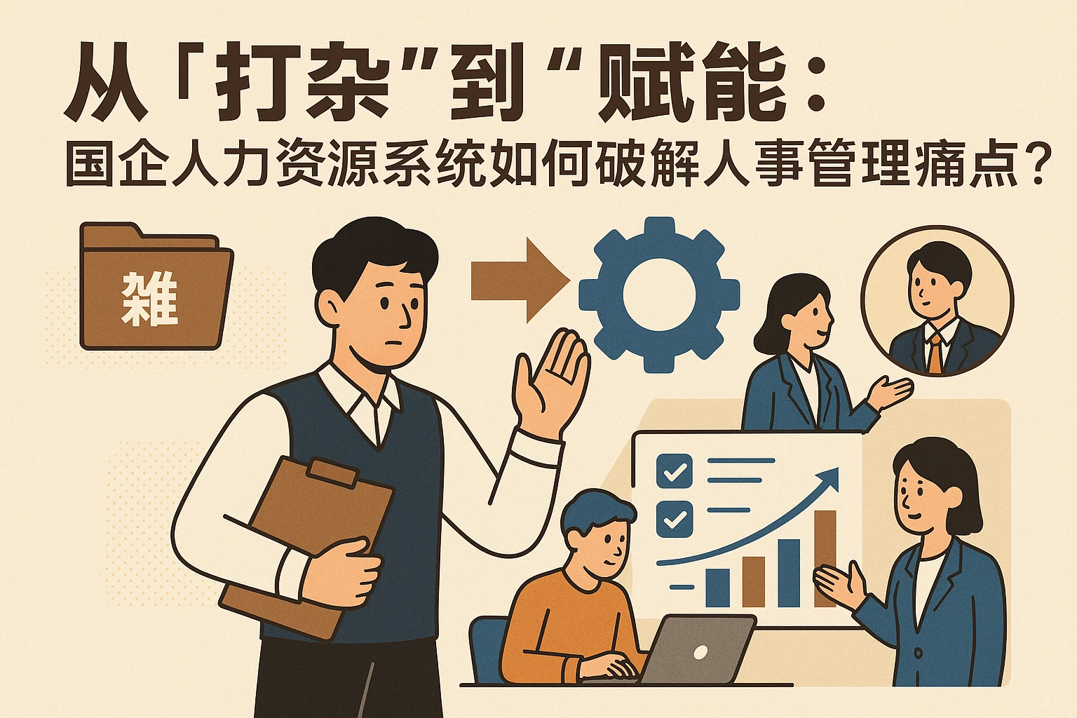 从“打杂”到“赋能”：国企人力资源系统如何破解人事管理痛点？