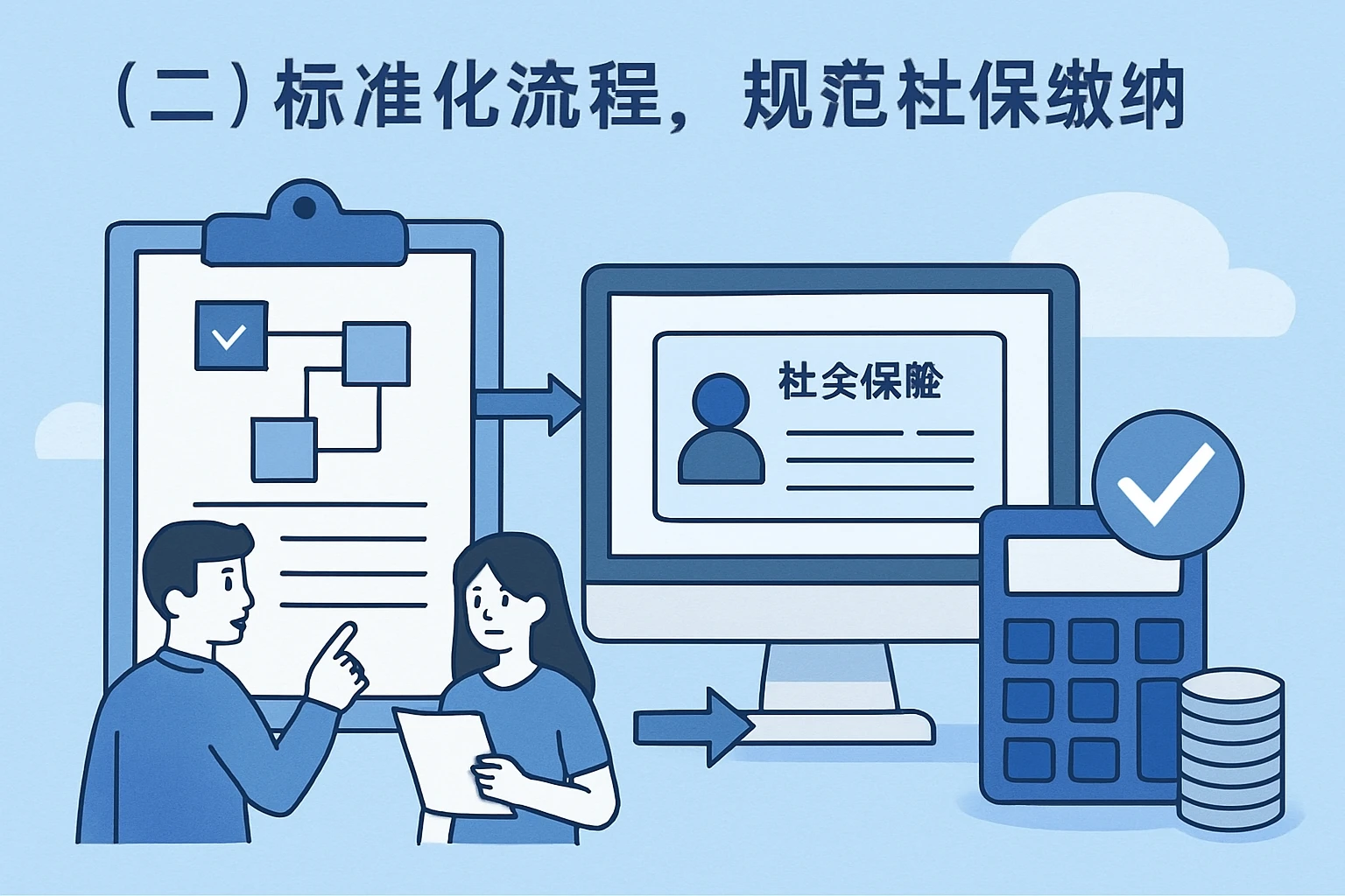 （二）标准化流程，规范社保缴纳