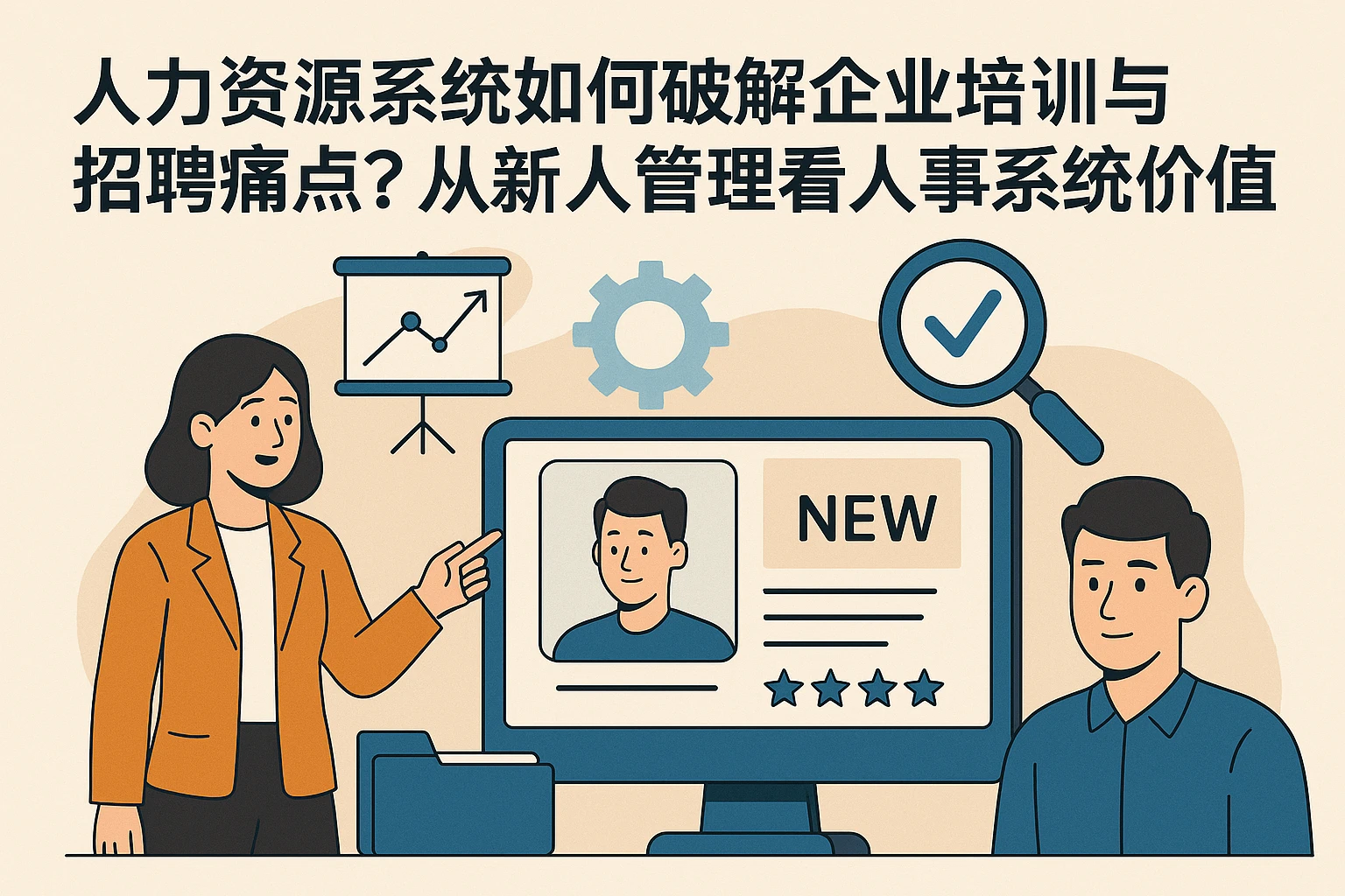 人力资源系统如何破解企业培训与招聘痛点？从新人管理看人事系统价值