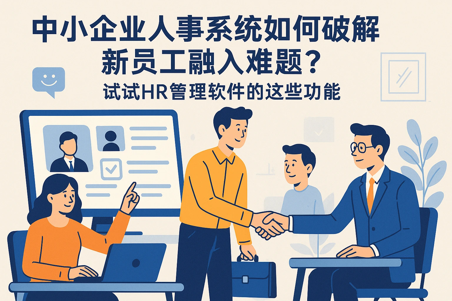 中小企业人事系统如何破解新员工融入难题？试试HR管理软件的这些功能