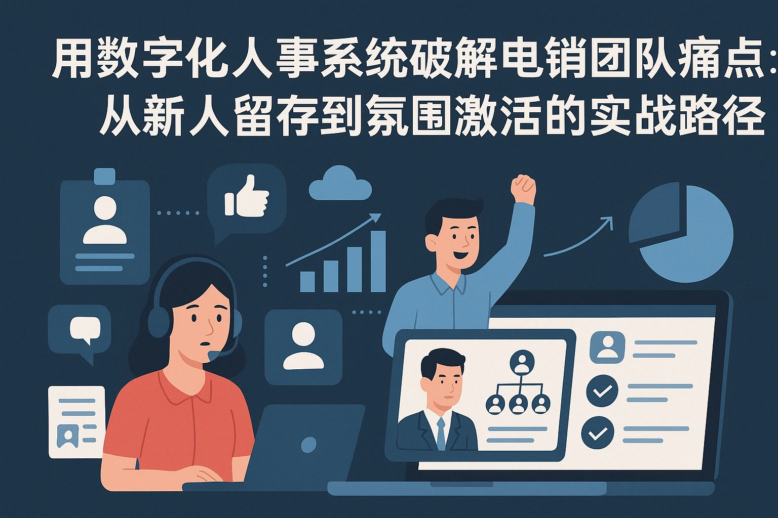 用数字化人事系统破解电销团队痛点：从新人留存到氛围激活的实战路径