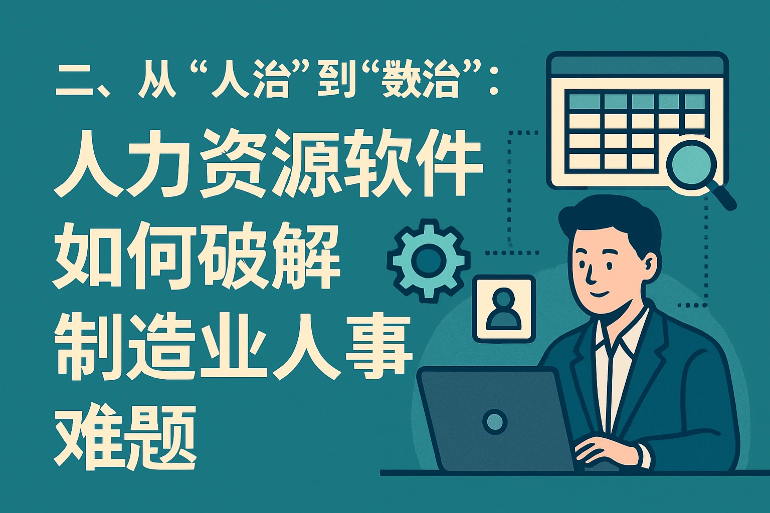 二、从“人治”到“数治”：人力资源软件如何破解制造业人事难题