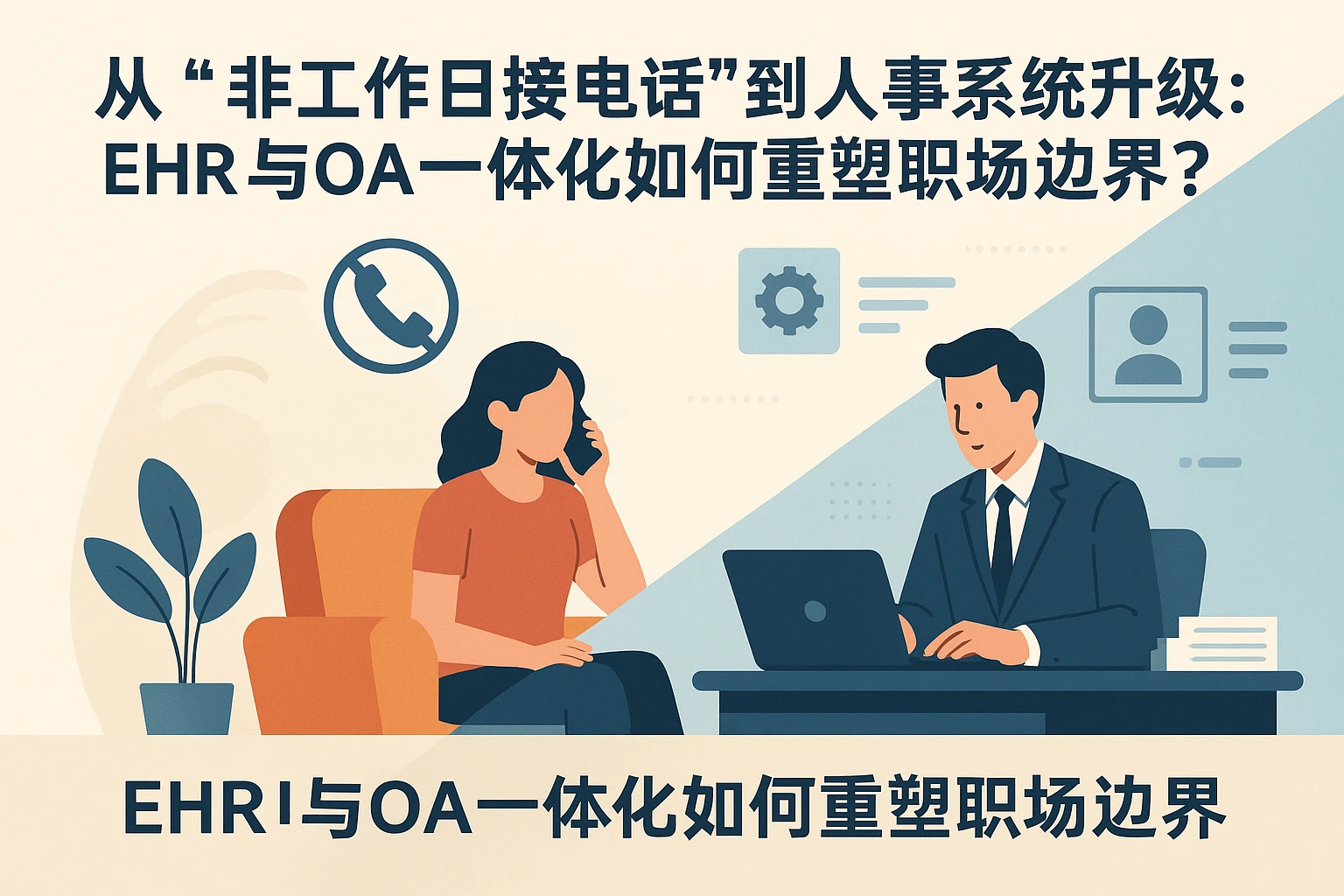 从“非工作日接电话”到人事系统升级：EHR与OA一体化如何重塑职场边界？