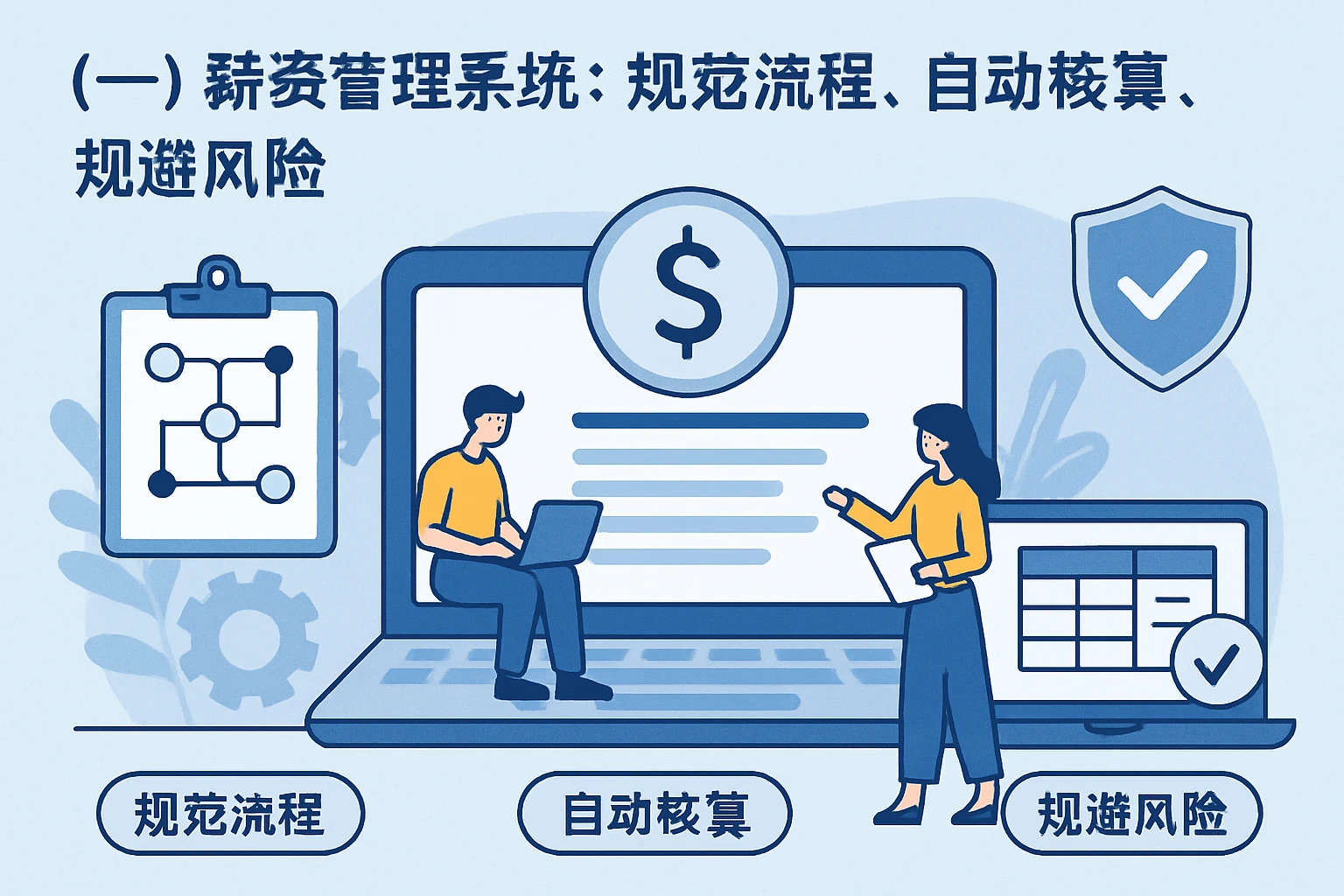 (一)薪资管理系统:规范流程,自动核算,规避风险