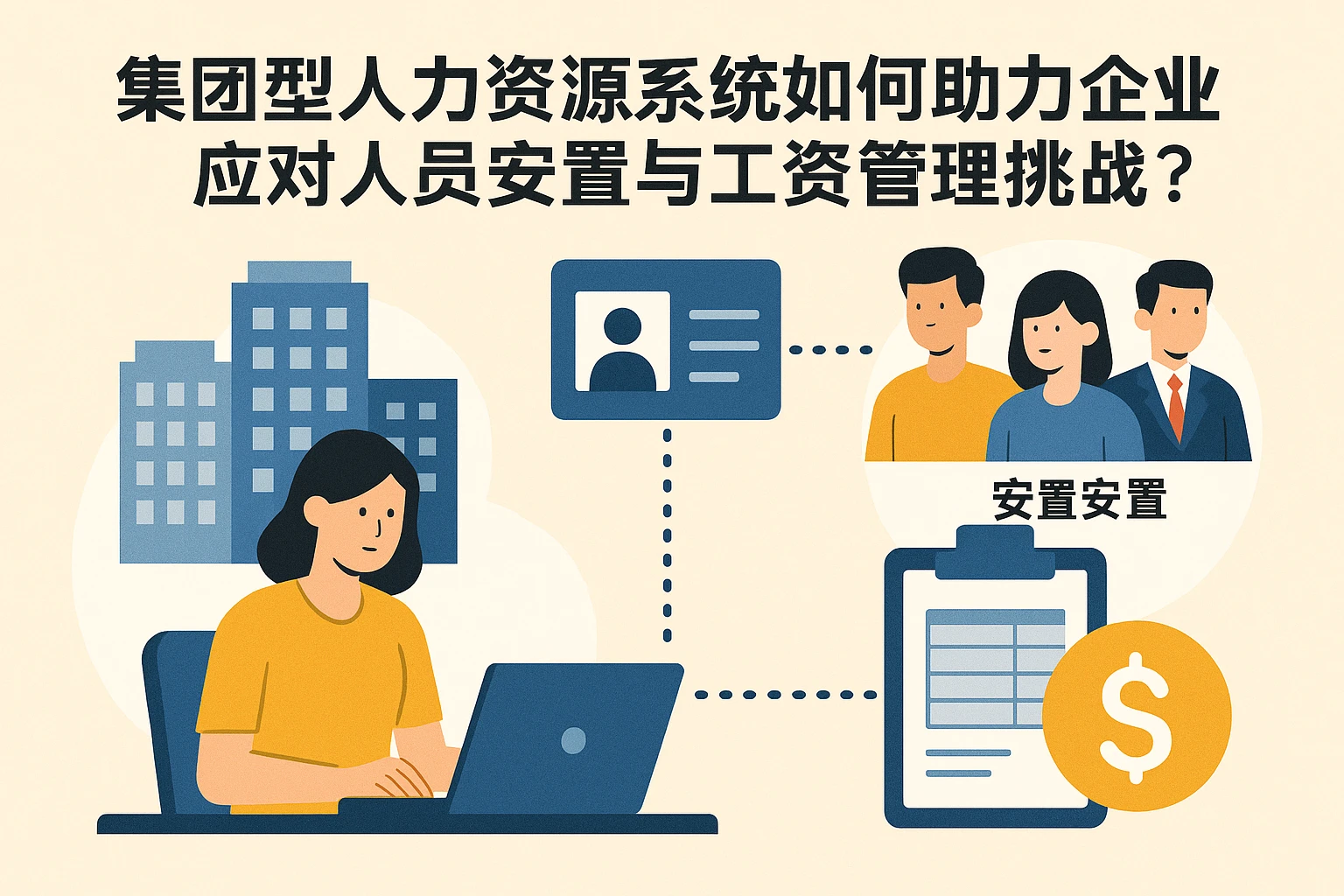 集团型人力资源系统如何助力企业应对人员安置与工资管理挑战？