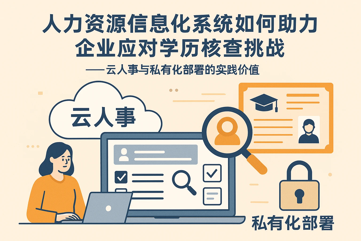 人力资源信息化系统如何助力企业应对学历核查挑战——云人事与私有化部署的实践价值