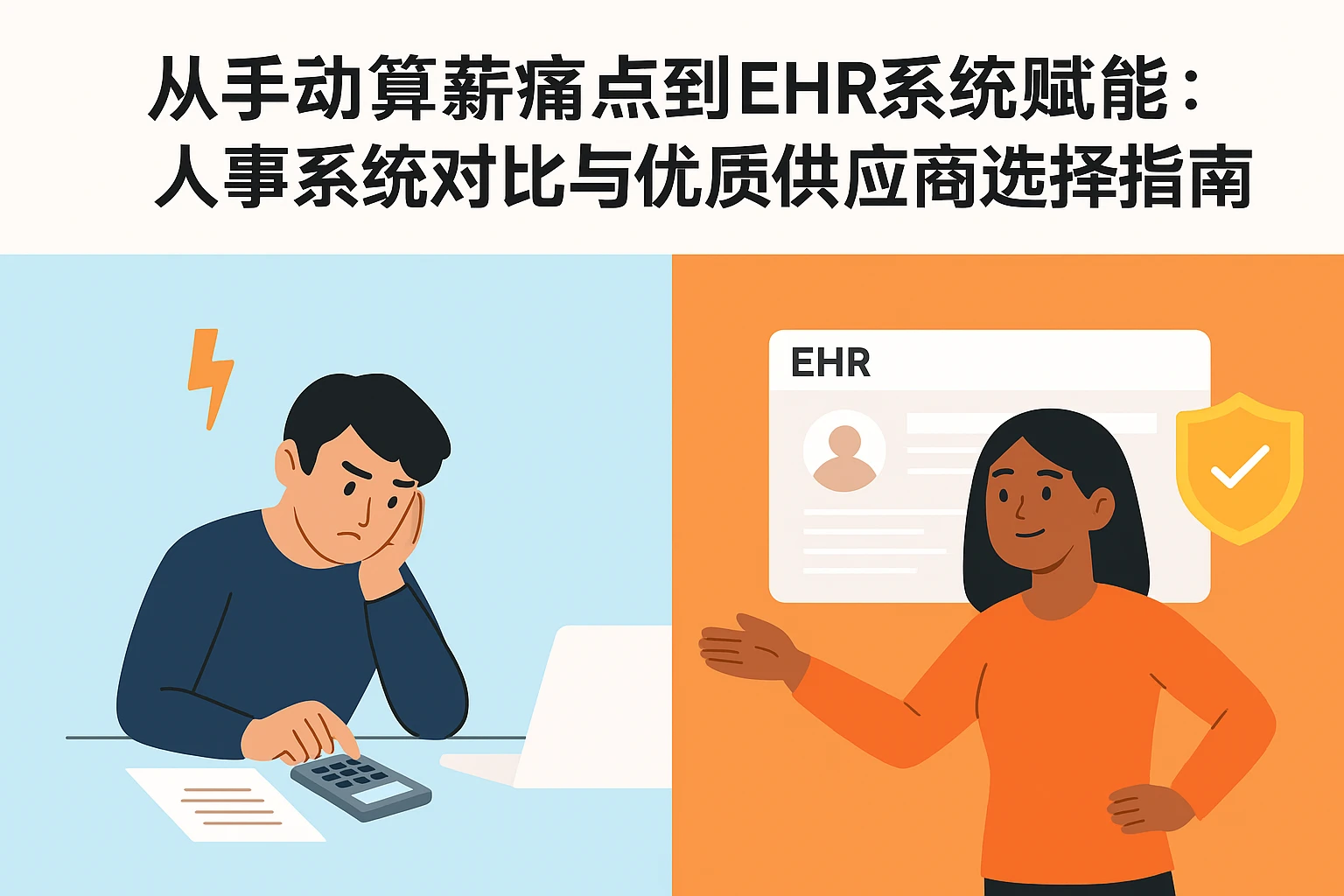 从手动算薪痛点到EHR系统赋能：人事系统对比与优质供应商选择指南