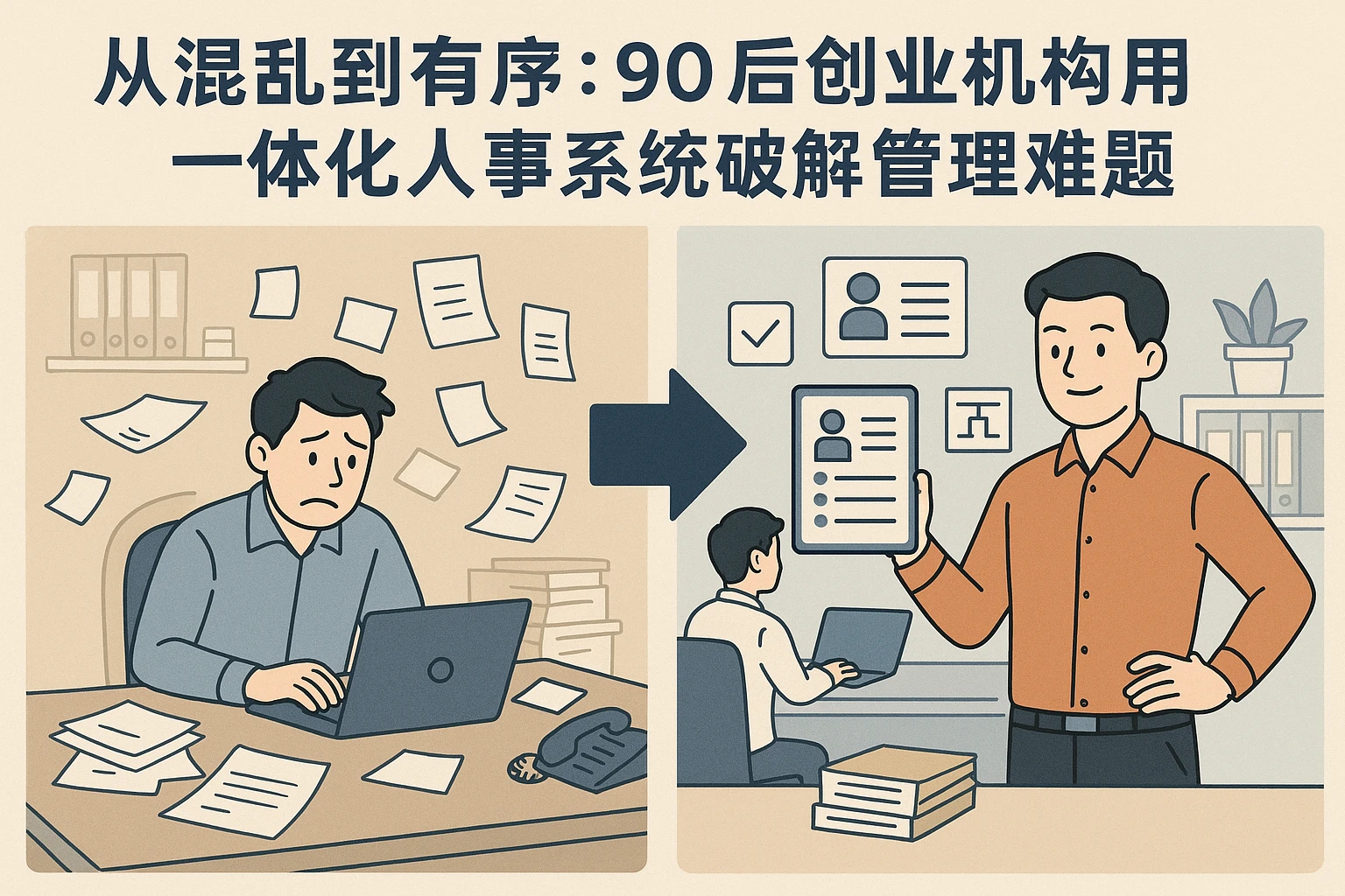 从混乱到有序：90后创业机构用一体化人事系统破解管理难题