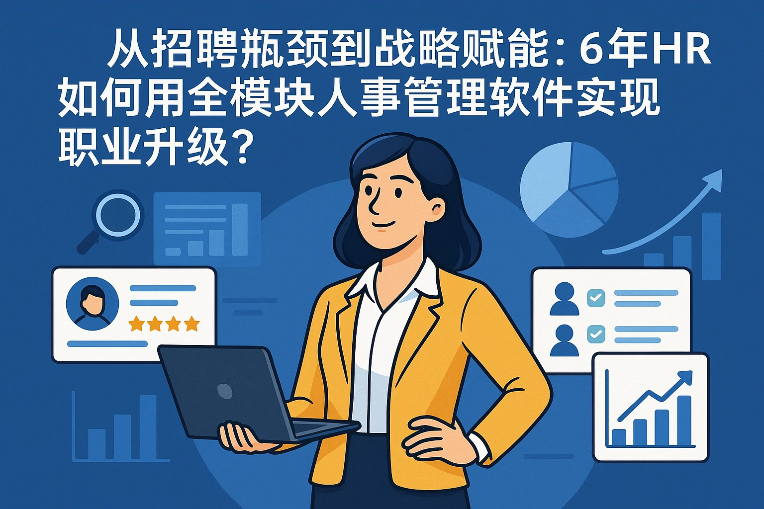 从招聘瓶颈到战略赋能：6年HR如何用全模块人事管理软件实现职业升级？
