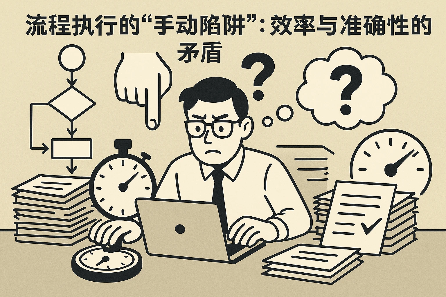 2. 流程执行的“手动陷阱”：效率与准确性的矛盾