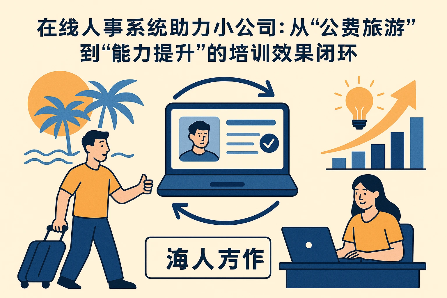 在线人事系统助力小公司：从“公费旅游”到“能力提升”的培训效果闭环