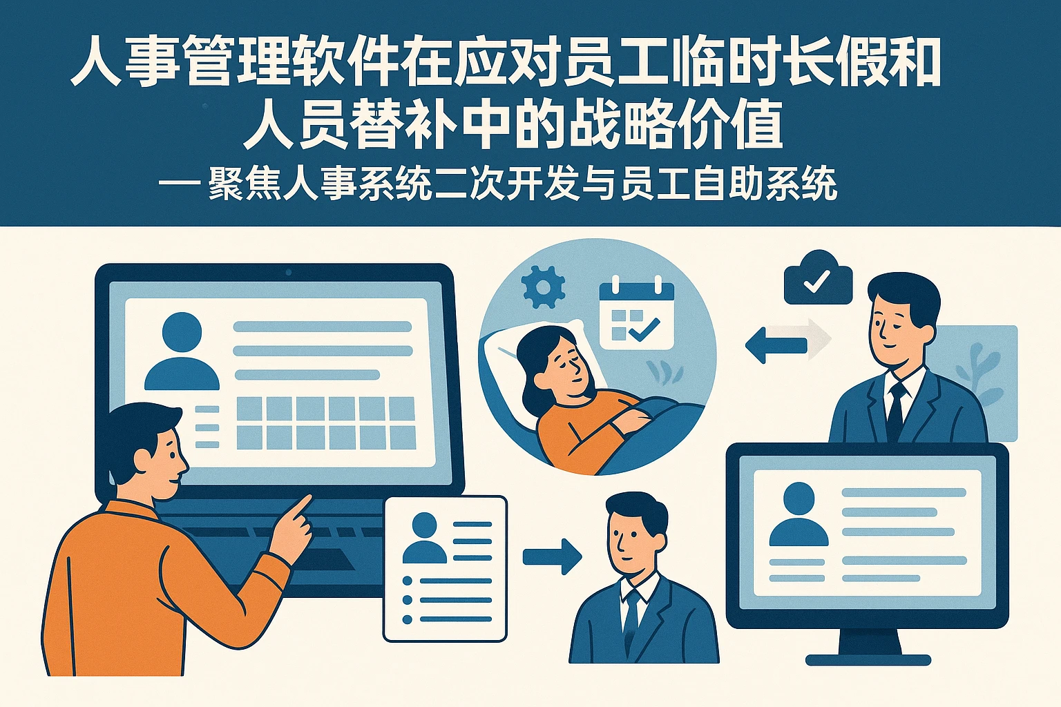 人事管理软件在应对员工临时长假和人员替补中的战略价值——聚焦人事系统二次开发与员工自助系统