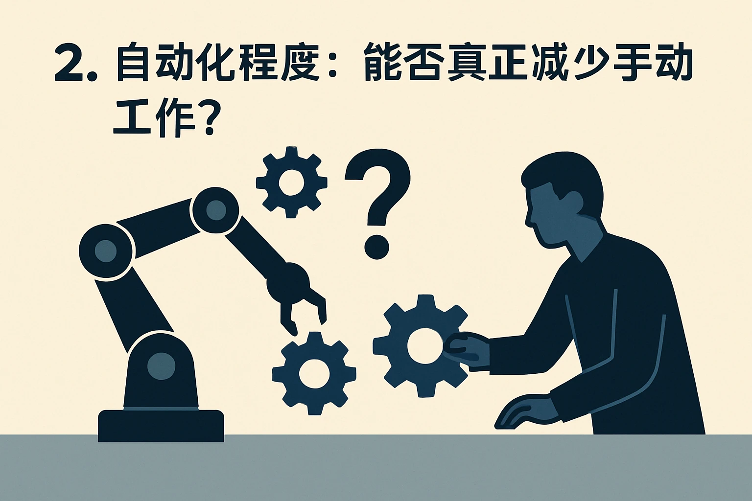 2. 自动化程度：能否真正减少手动工作？