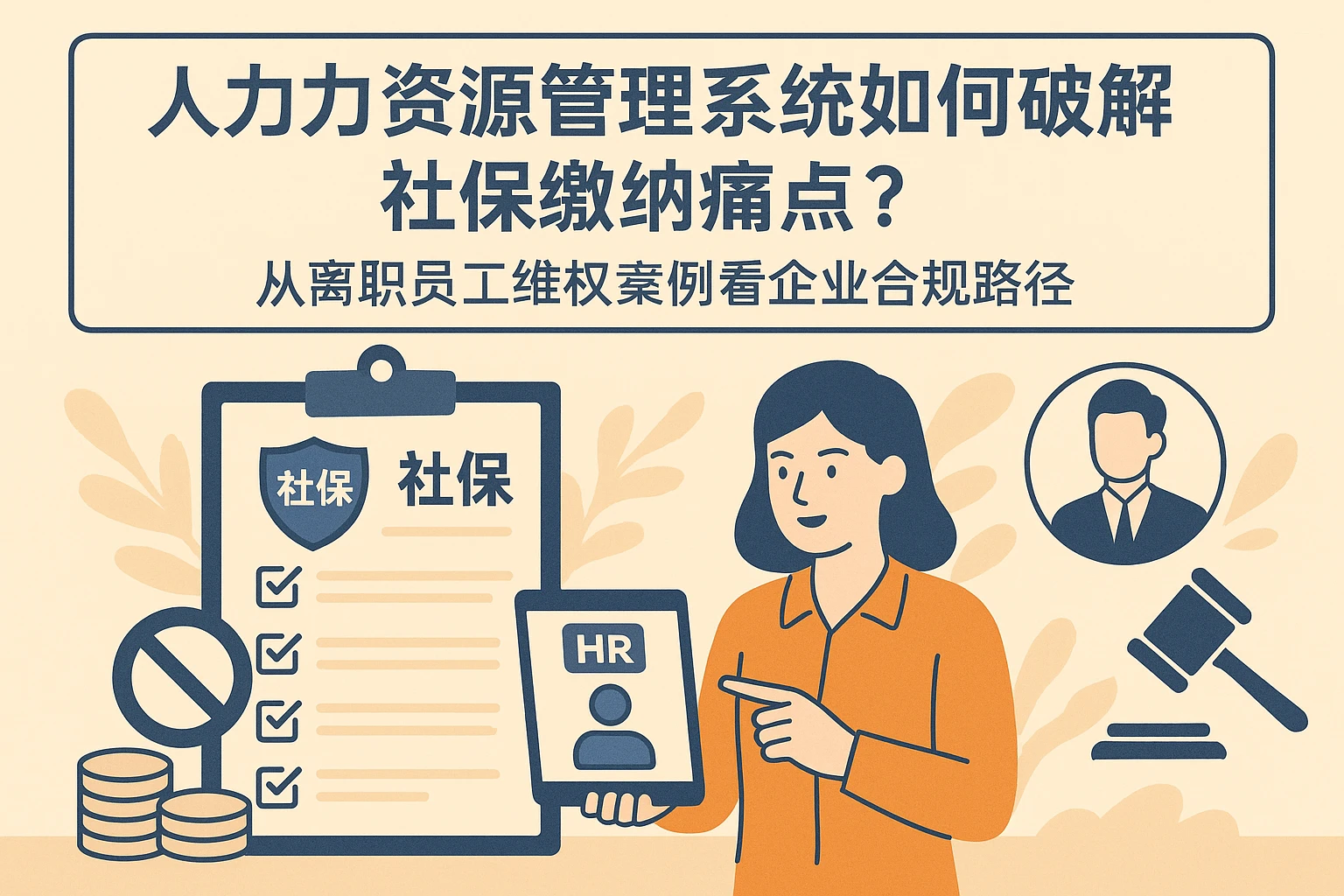 人力资源管理系统如何破解社保缴纳痛点？从离职员工维权案例看企业合规路径