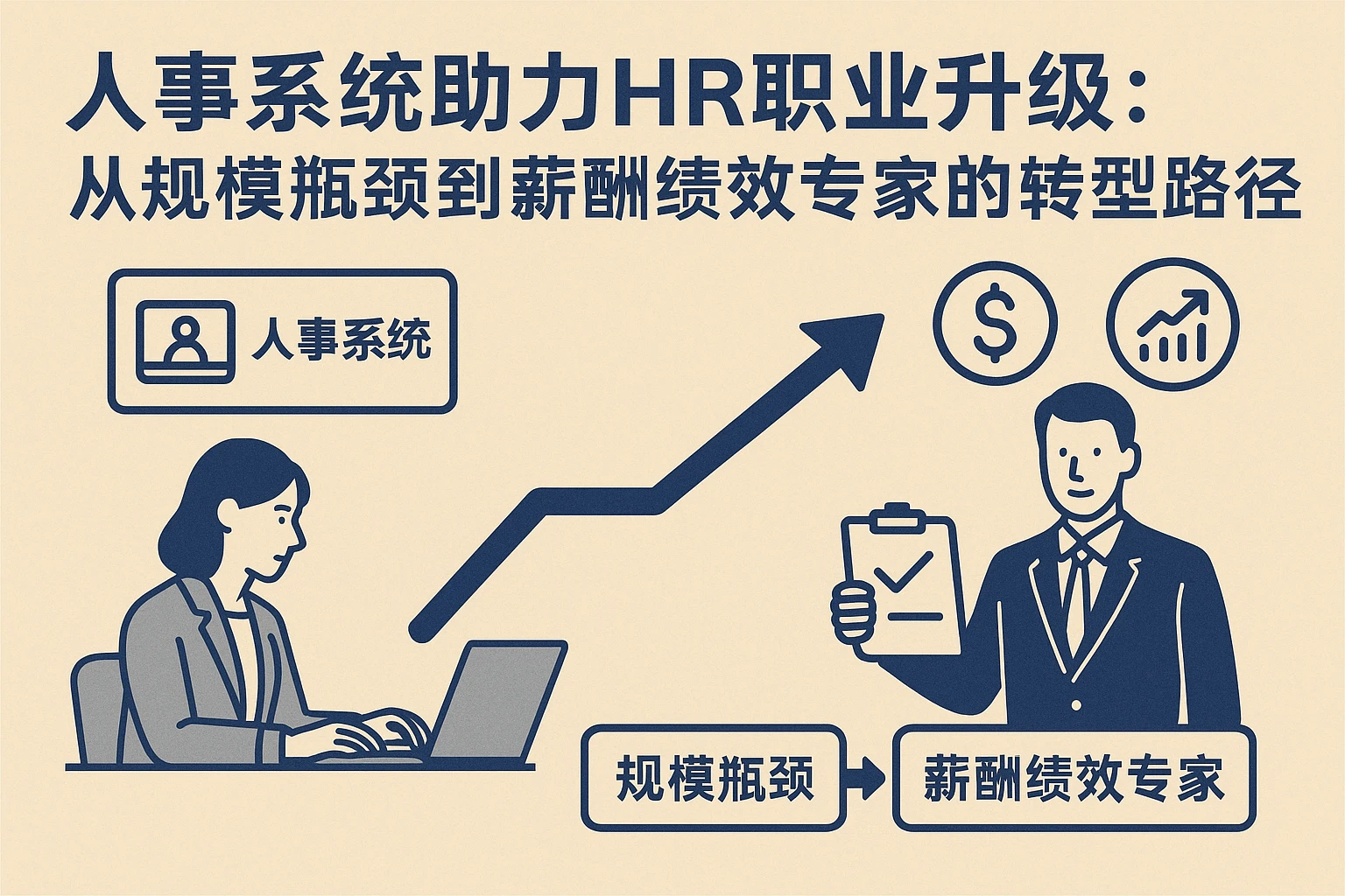 人事系统助力HR职业升级：从规模瓶颈到薪酬绩效专家的转型路径